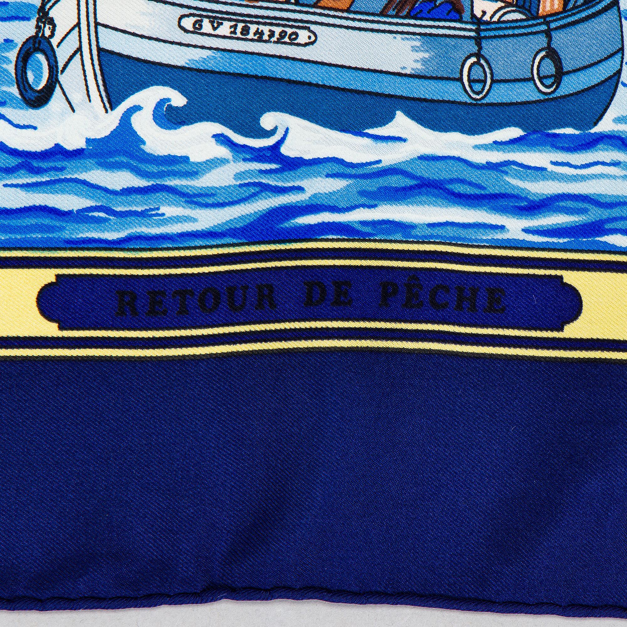 Hermès, huivi, "Retour de Pêche".