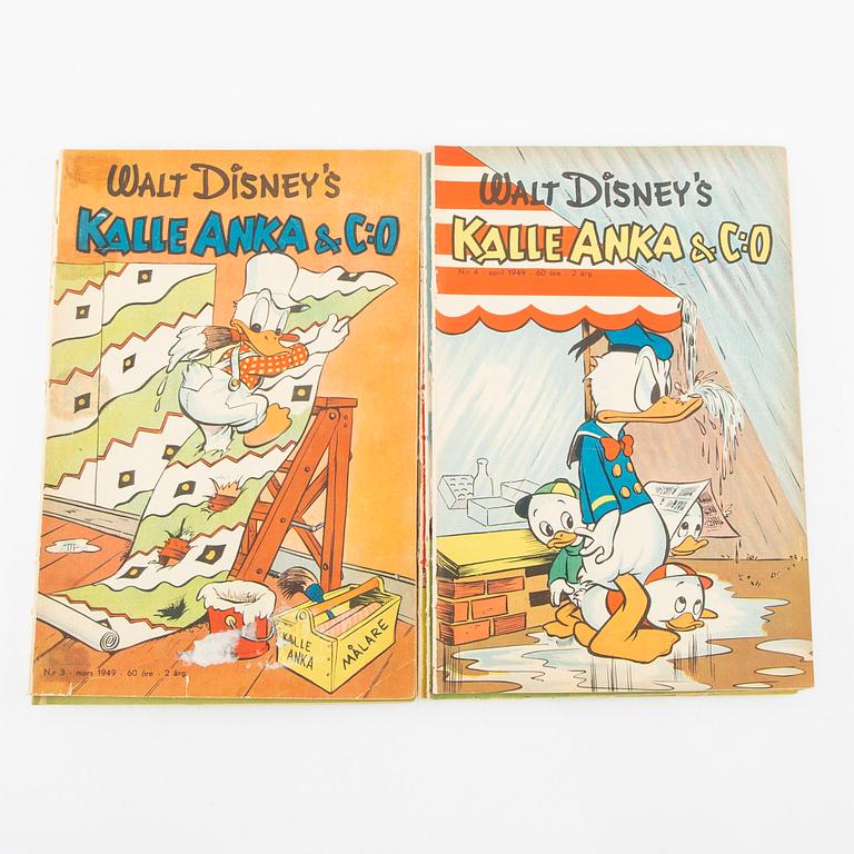 Comic magazines "Donald Duck" 1949 no. 3-12.