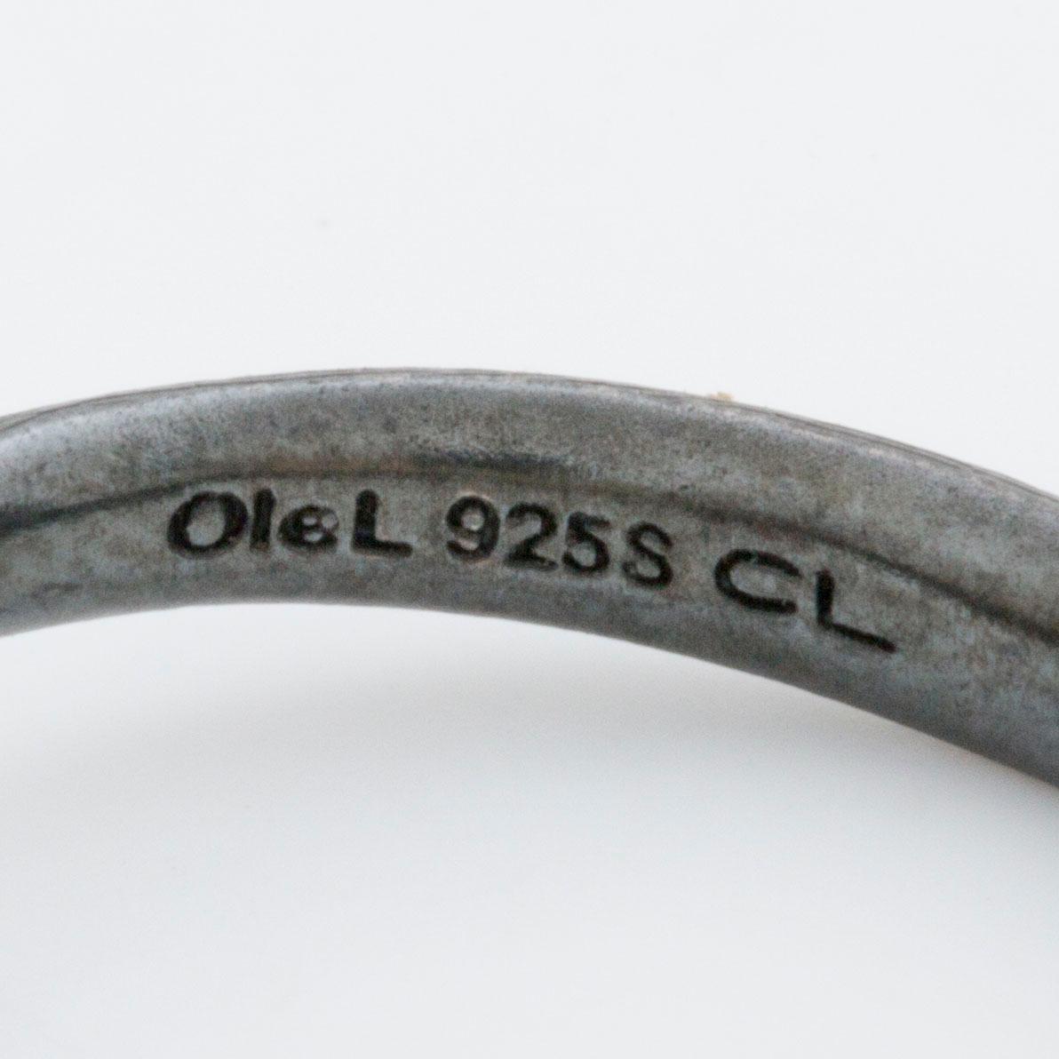 OLE LYNGGAARD RING silver and 18K gold.