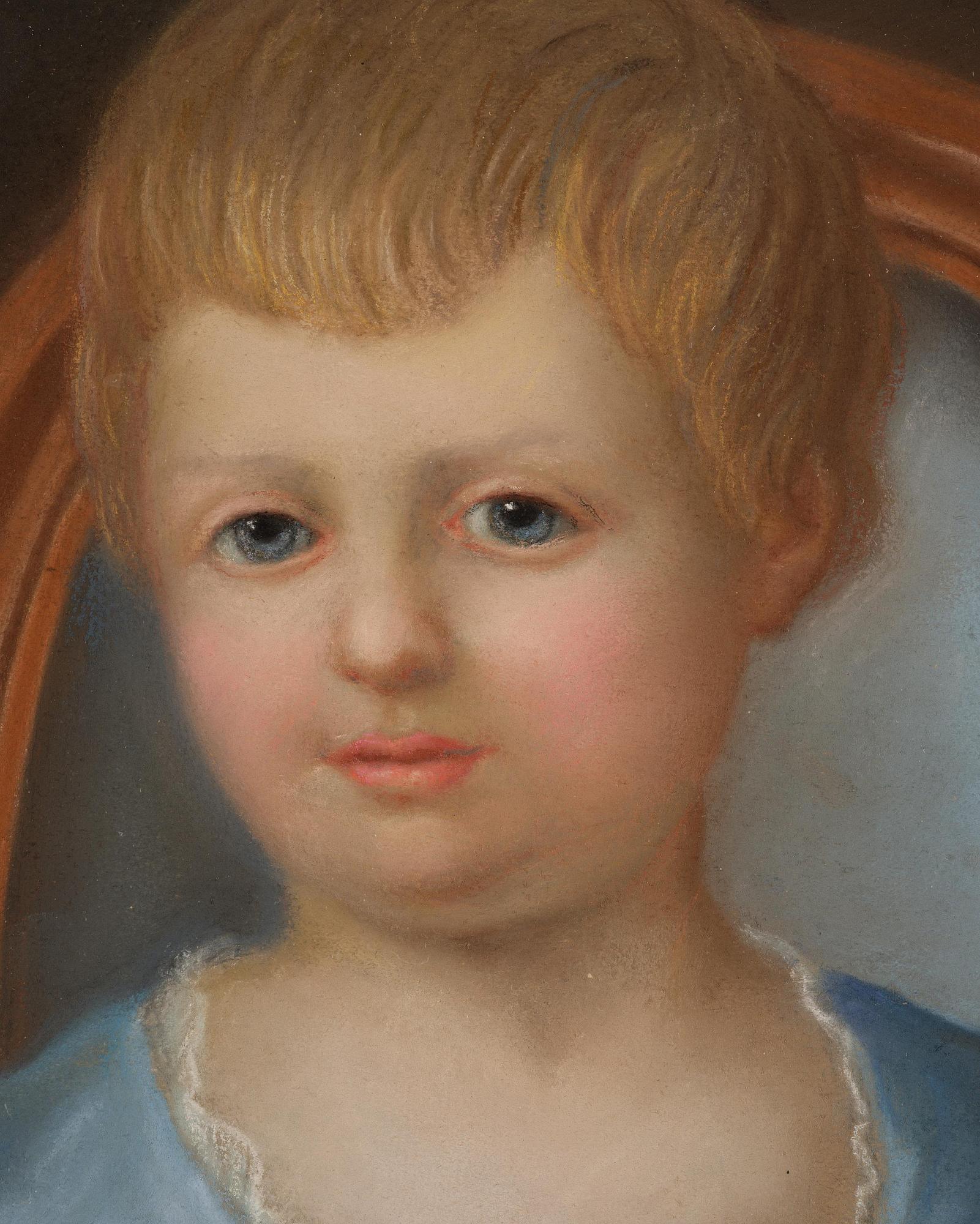 Jonas Forsslund, his circle, Portrait depicting “Emilia Fredrika Aurora De Geer af Finspong” and probably her sister “Charlotta Aurora”.
