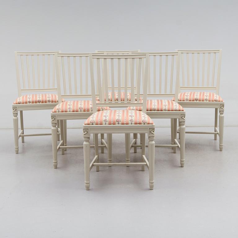 STOLAR, 6 st, gustaviansk stil, 1900-talets andra.