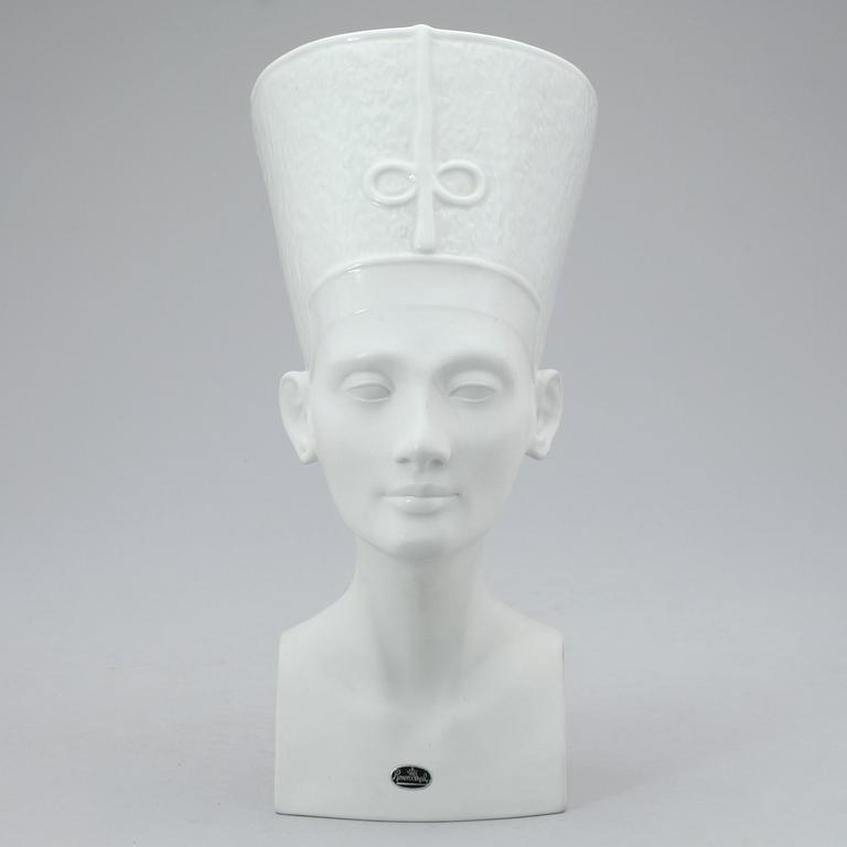 SKULPTUR, porslin, "Nefertiti", Rosenthal.