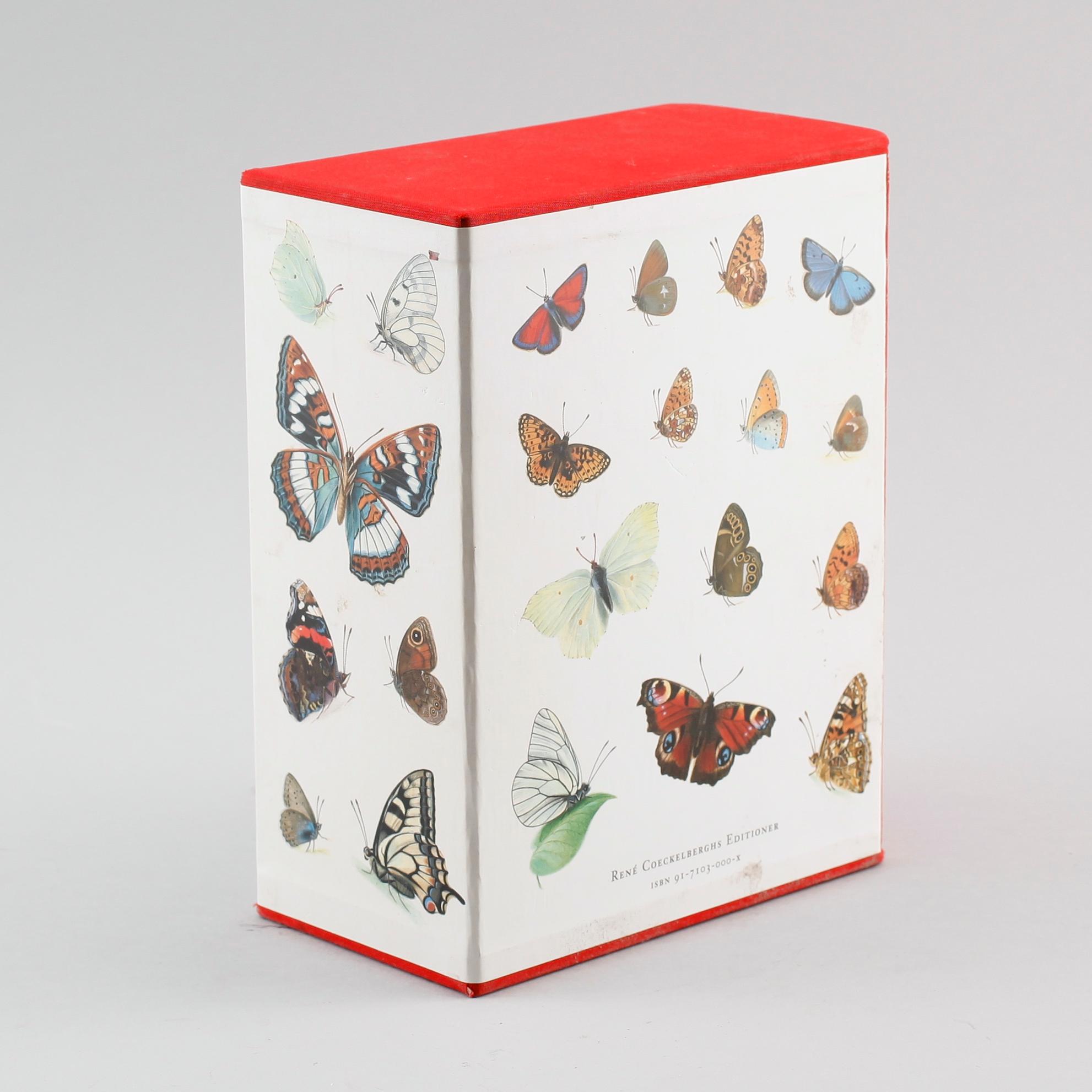 WILHELM VON WRIGHT, böcker, 3 st, "Swenska Fjärilar", No 1632, René Coeckelberghs editioner 1989.