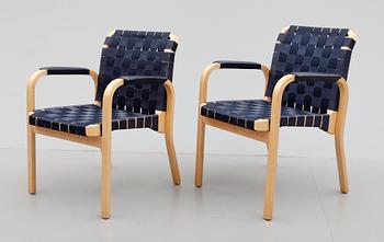 KARMSTOLAR, 1 par, "Nr 45" Alvar Aalto, Artek, 1900-talets sista kvartal.
