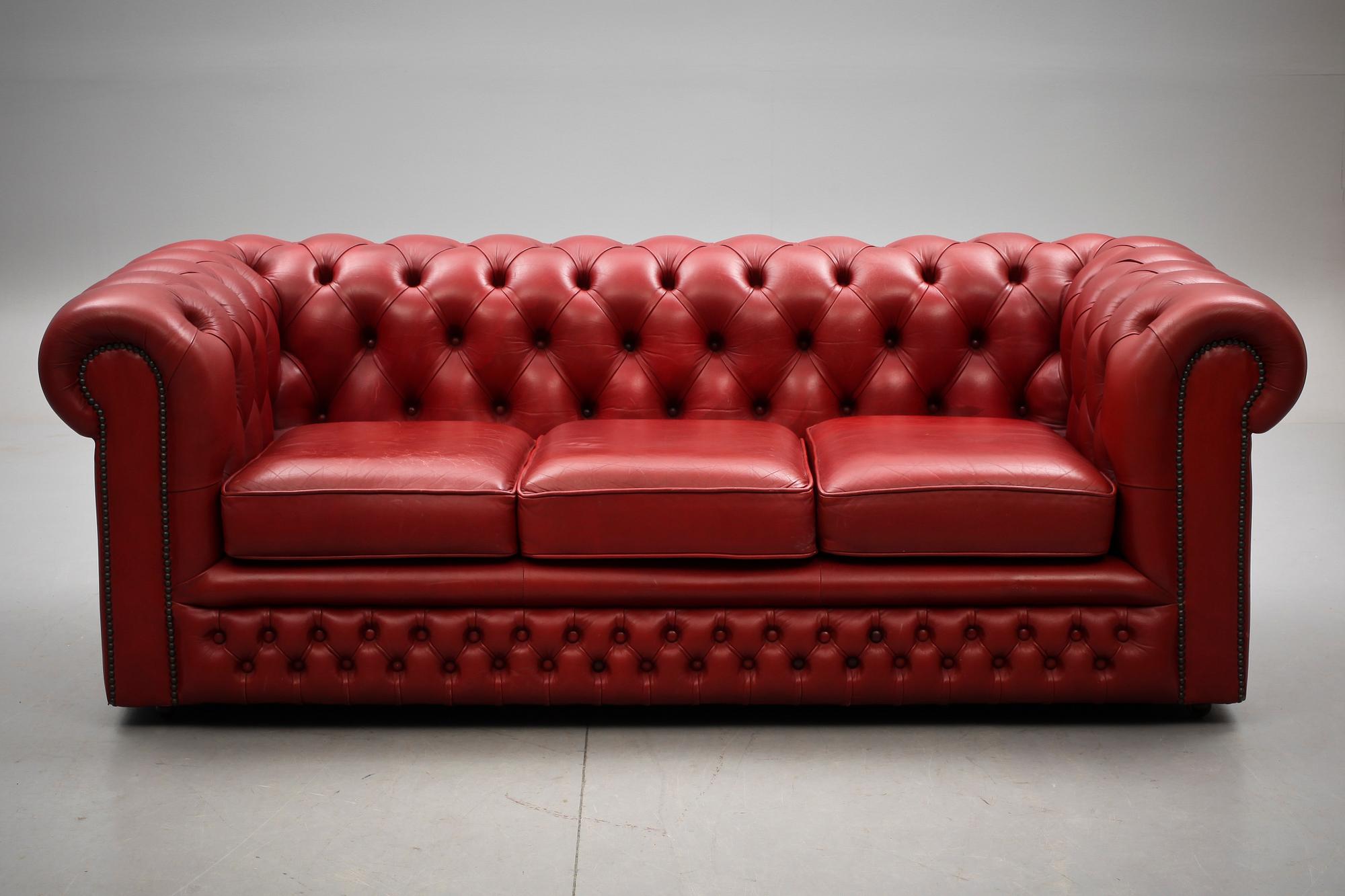 SOFFA, Chesterfield. 1900-tal.