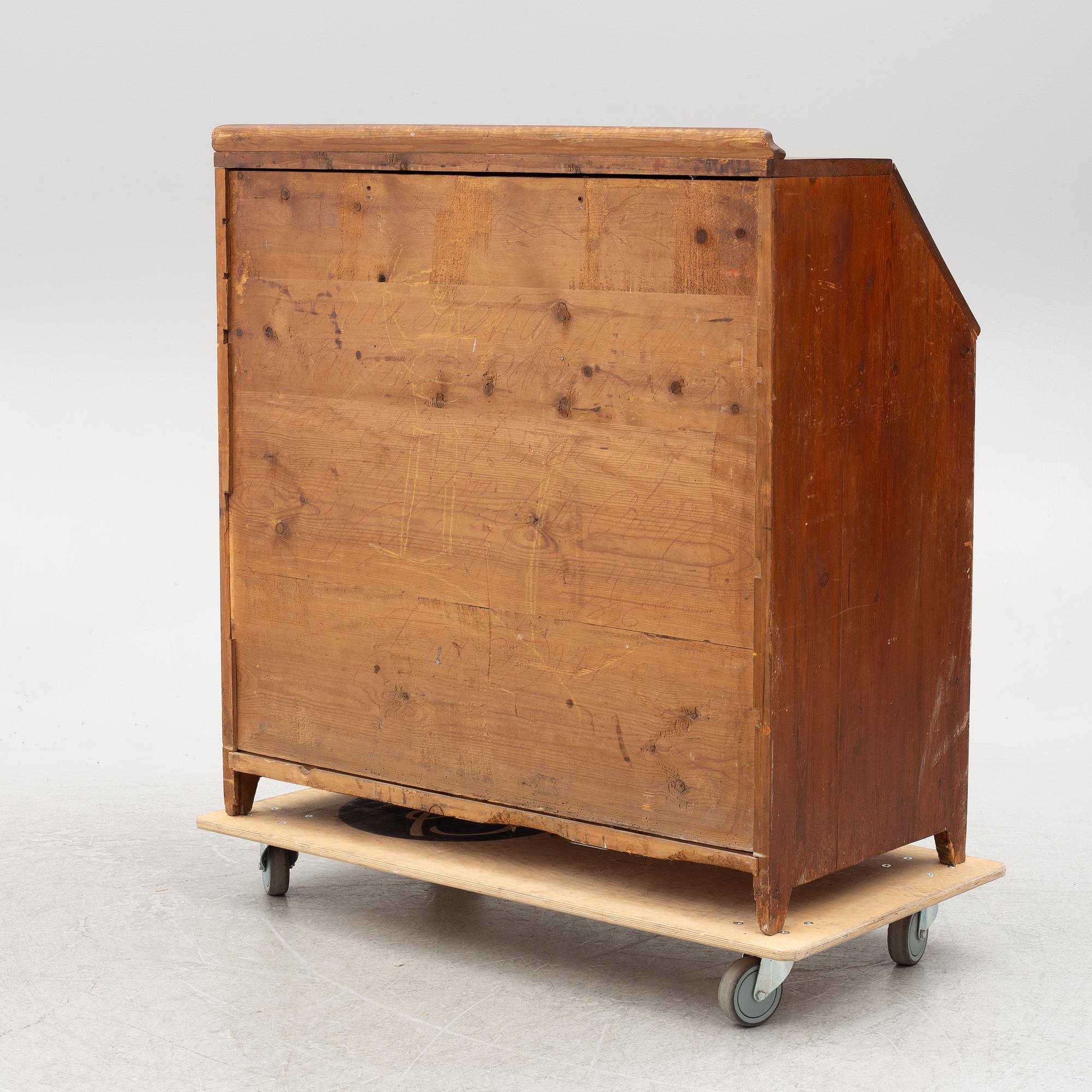 A secretaire, 19th Century.
