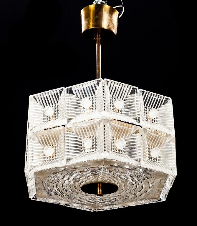 TAKLAMPA, Carl Fagerlund, Orrefors.