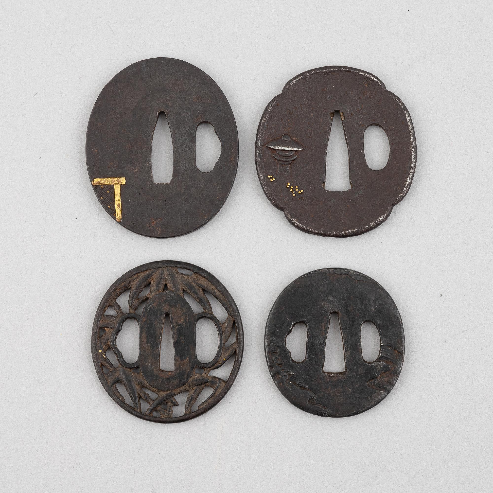 Four tsubas, Edo/Meiji.