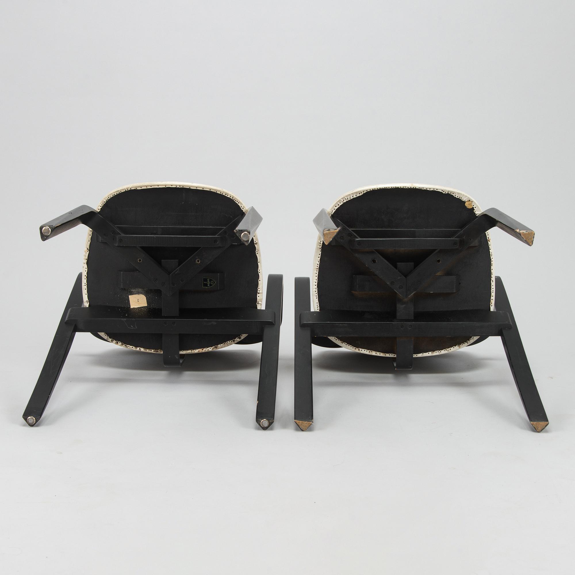 Ilmari Tapiovaara, a set of six 1960s 'Aslak' armchairs for Asko, Finland.