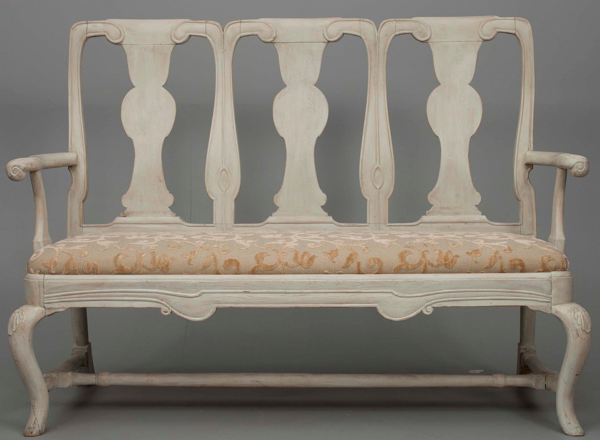 SOFFA, senbarockstil, Sverige, ca 1900.