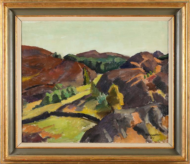 ELLIS WALLIN, olja på duk, signerad och daterad -37.