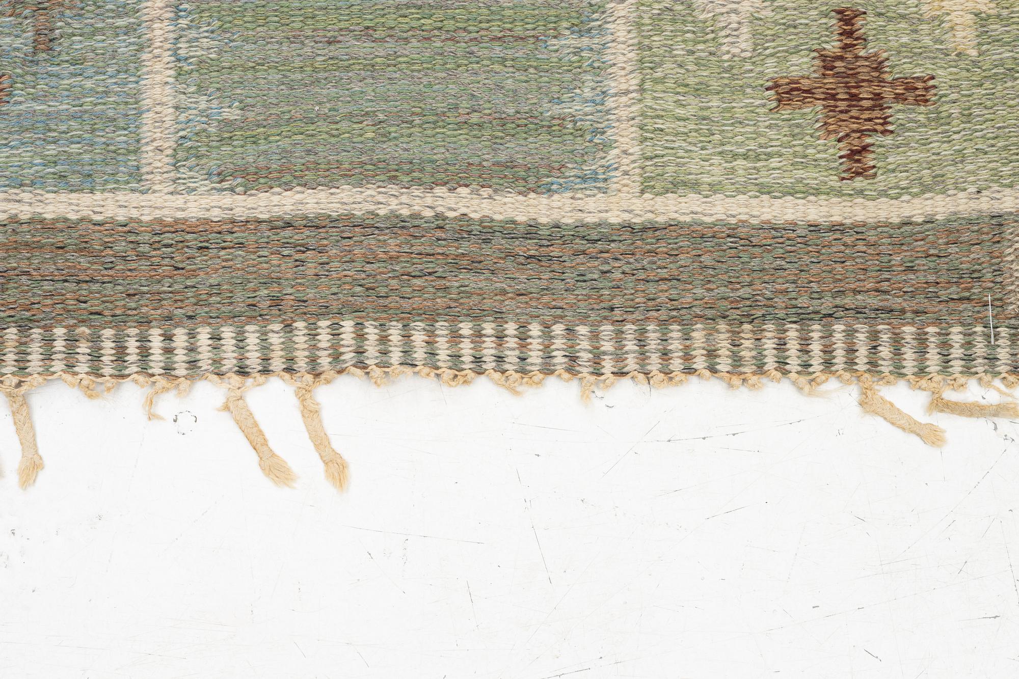 Rakel Carlander, matta, rölakan, "Ulriksdal", signerad RC, ca. 202 x 140 cm.