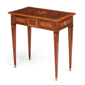 31. A Gustavian marquetry and gilt brass-mounted table by Georg Haupt (master 1770-1784).