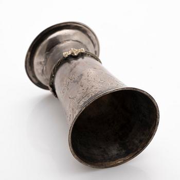 Beaker, silver, Nils Berlin (1693–1714), Kristianstad.