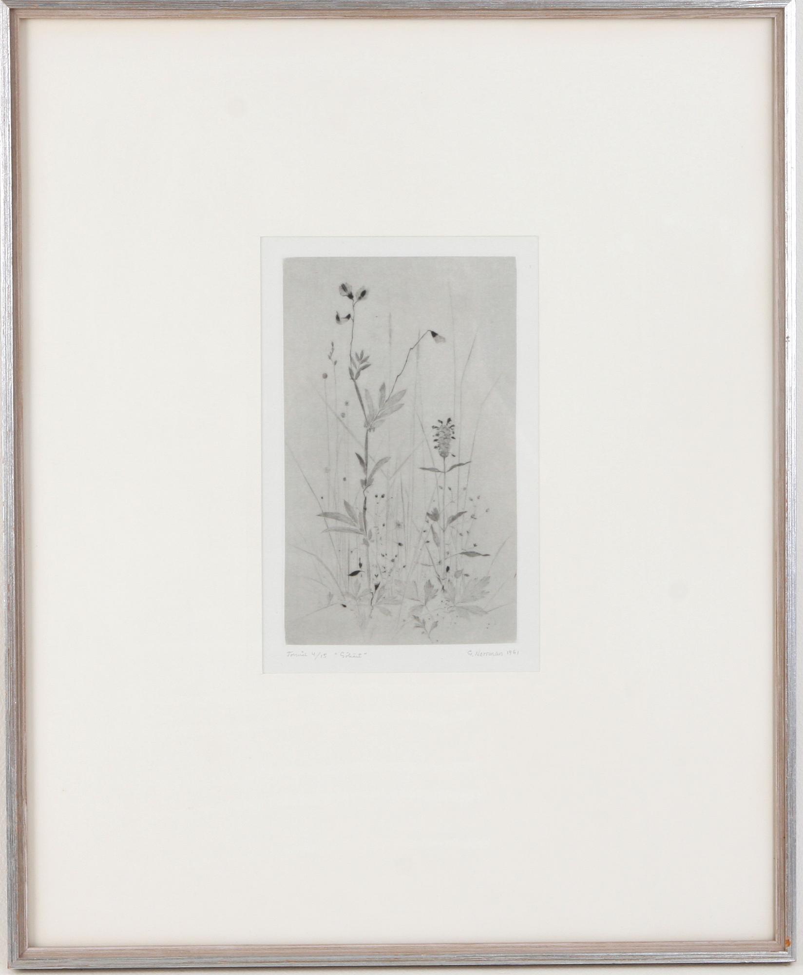 NORRMAN GUNNAR, torrnålsgravyr, nr. 4/15, sign och dat. 1961.