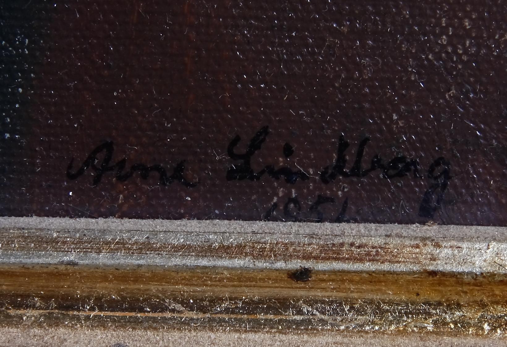 LINDBERG, ARNE, olja på duk. Sign och dat 1951.