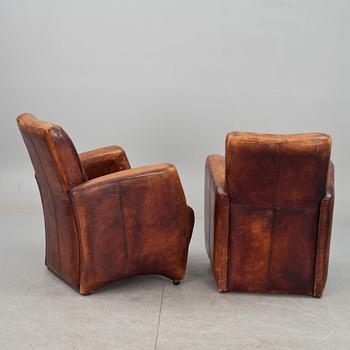 FÅTÖLJER, ett par, 1900-talets mitt.