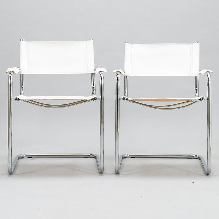 Four Italian armchairs from second half of the 20th century.