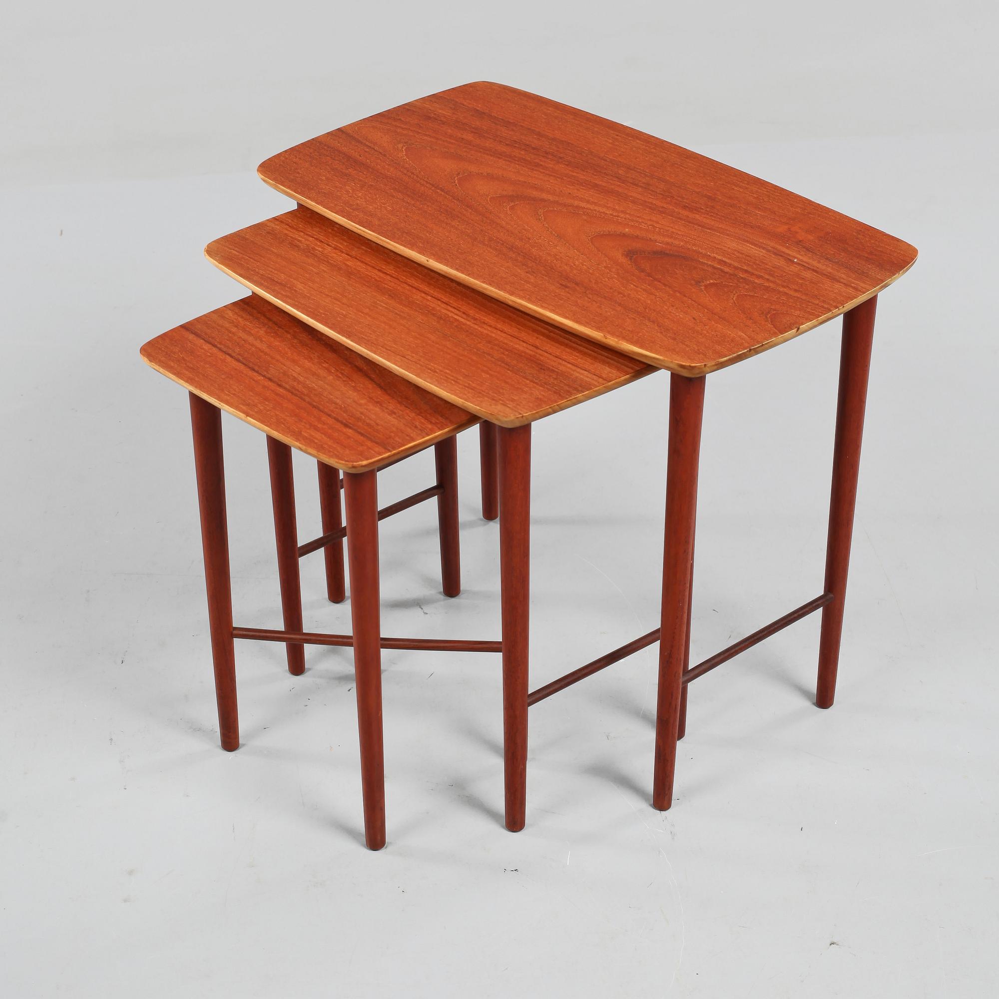 SATSBORD, 3 delar, Danmark, 1950/60-tal.