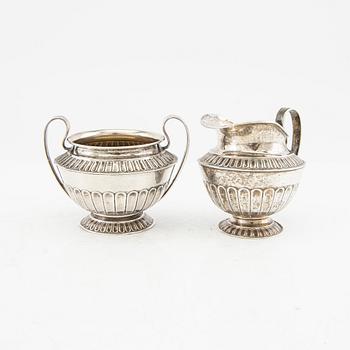 Gustaf Möllenborg mocca service 3 pcs silver Stockholm 1832.