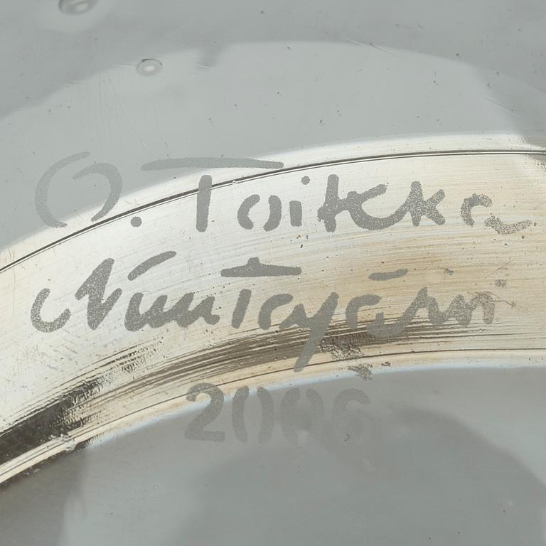 OIVA TOIKKA, BIRDS, 3 pcs, signed O. Toikka Nuutajärvi.