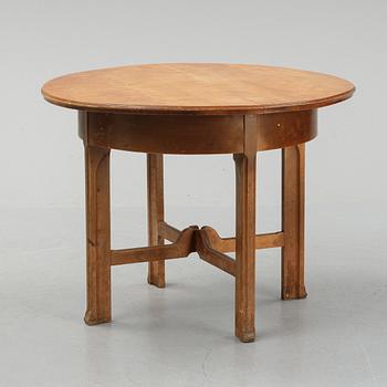 Nordiska Kompaniet, a birch Art Nouveau table, 1906.