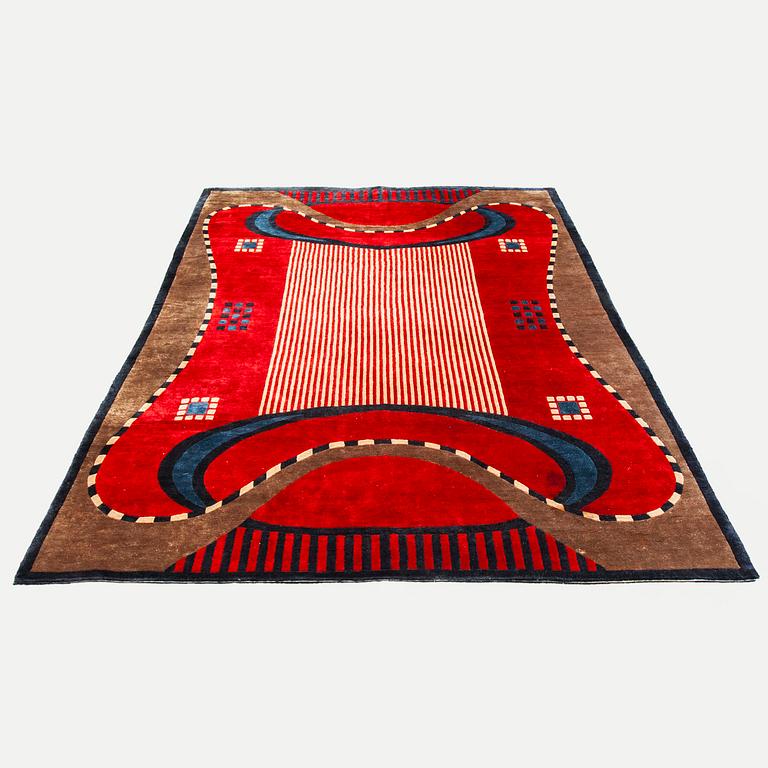 Ceci Söderlund, matta "Eliel", silke, circa 236x170 cm.