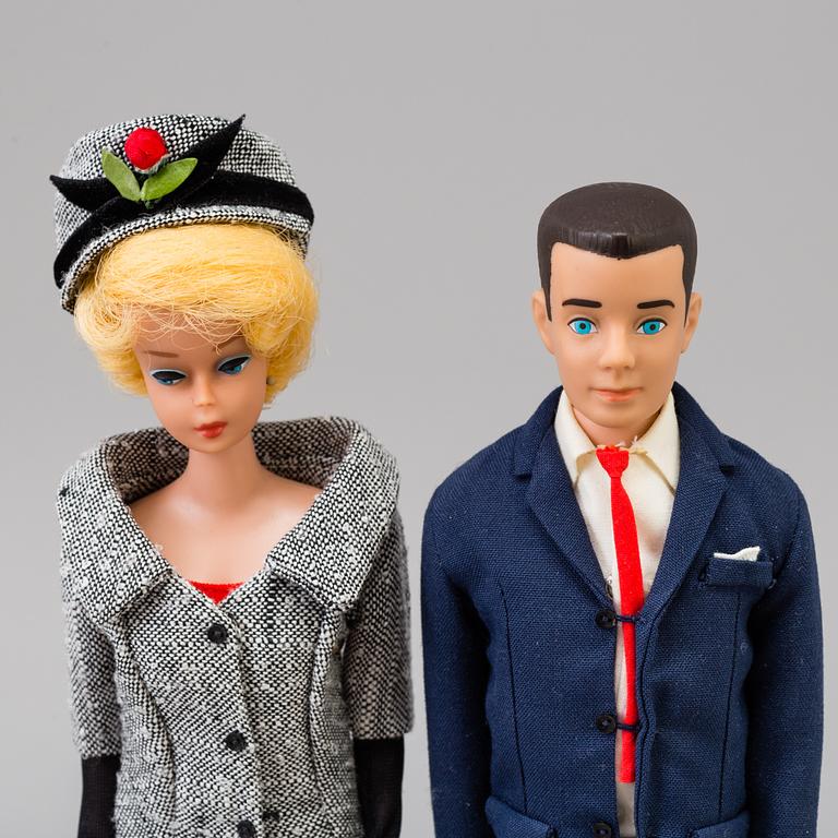 Barbie and Ken Mattel 1960's.