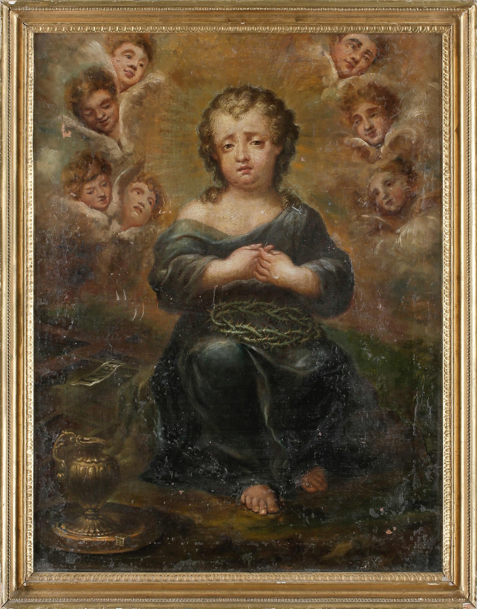 OKÄND KONSTNÄR, Olja på duk, ej signerad, 1700-tal.