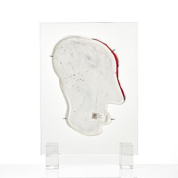 Bengt Lindström, "Mask A", a glass sculpture, Berengo Studio, Murano, Italy 2000, N. prototype.
