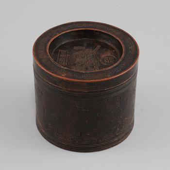 BURK med LOCK, stengods, Kina, troligen 1900-tal.