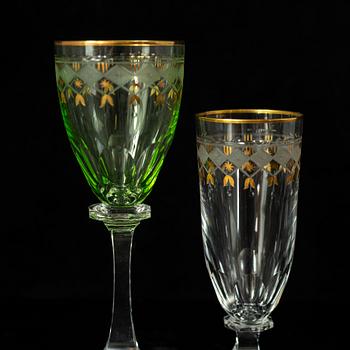 A part 'Odelberg Junior' glass service, Kosta Boda (49 pieces).