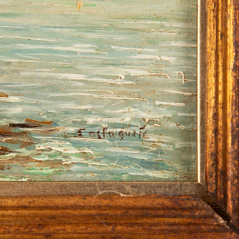 Giovanni Castagneto, Coastal Landscape, a pair.