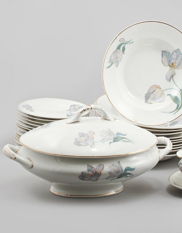 SERVIS, 54 delar, porslin, Gustavsberg, 1900-talets början.