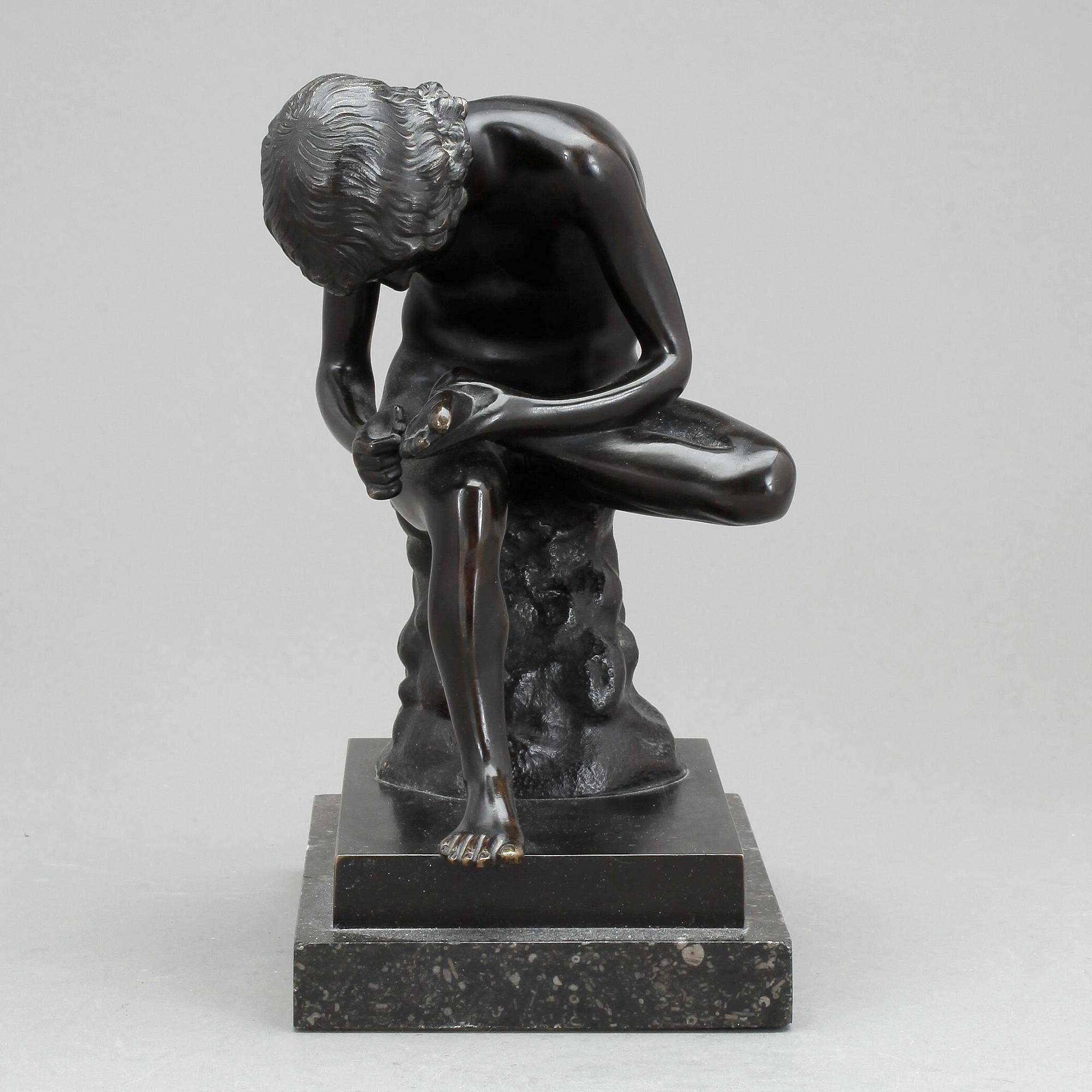OKÄND KONSTNÄR, skulptur, brons, 1900-tal.