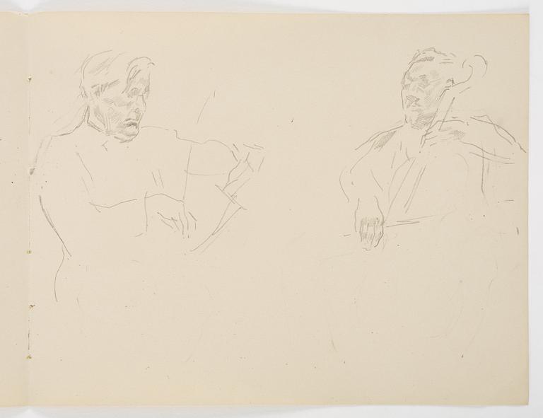 Lotte Laserstein, Skisser, 14 stycken.