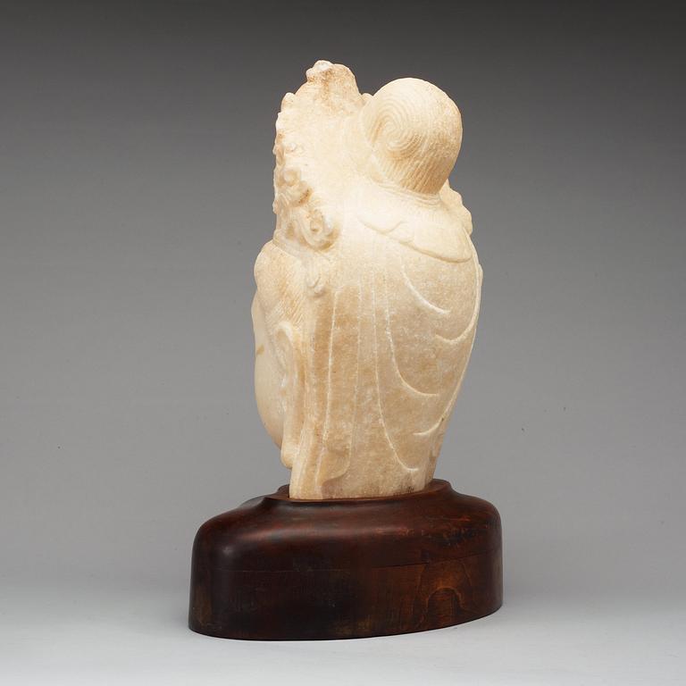 SKULPTUR, marmor. Kina.