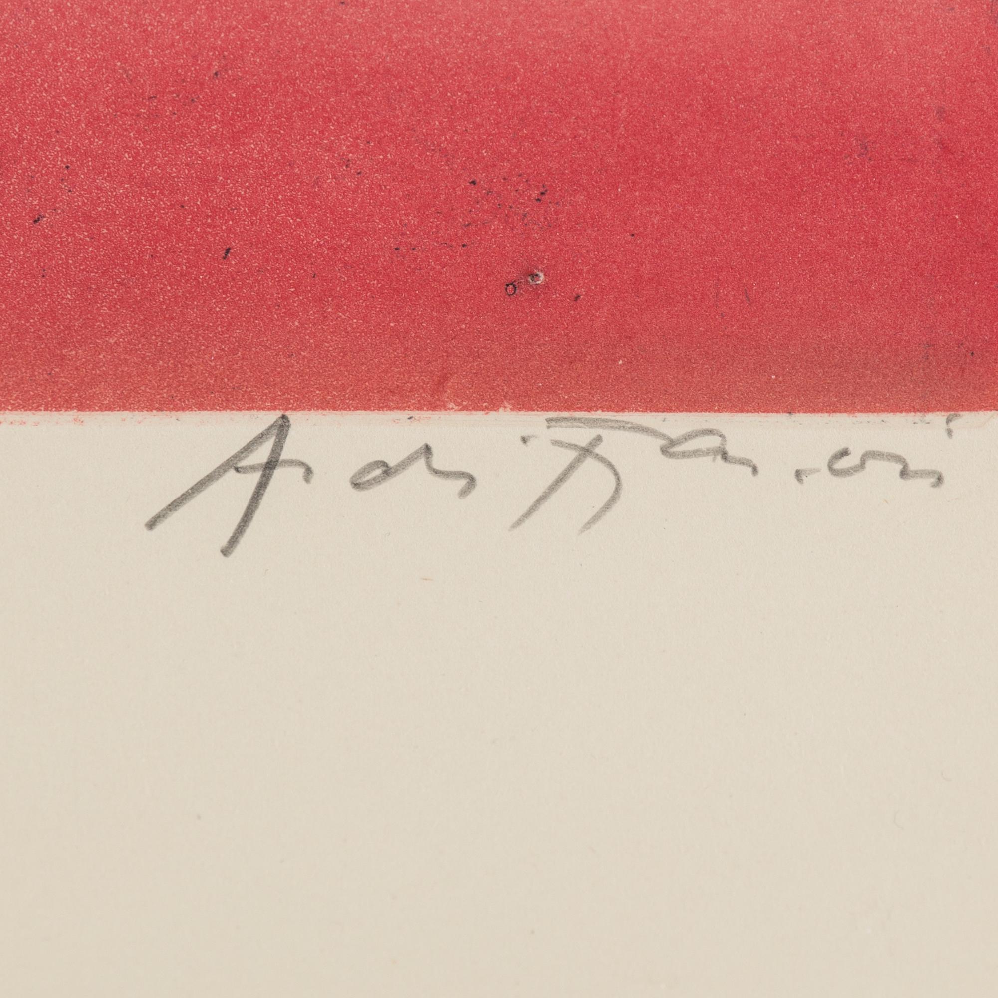 ANDRÉ FRANÇOIS, färgetsning. Signerad och numrerad 99/100.