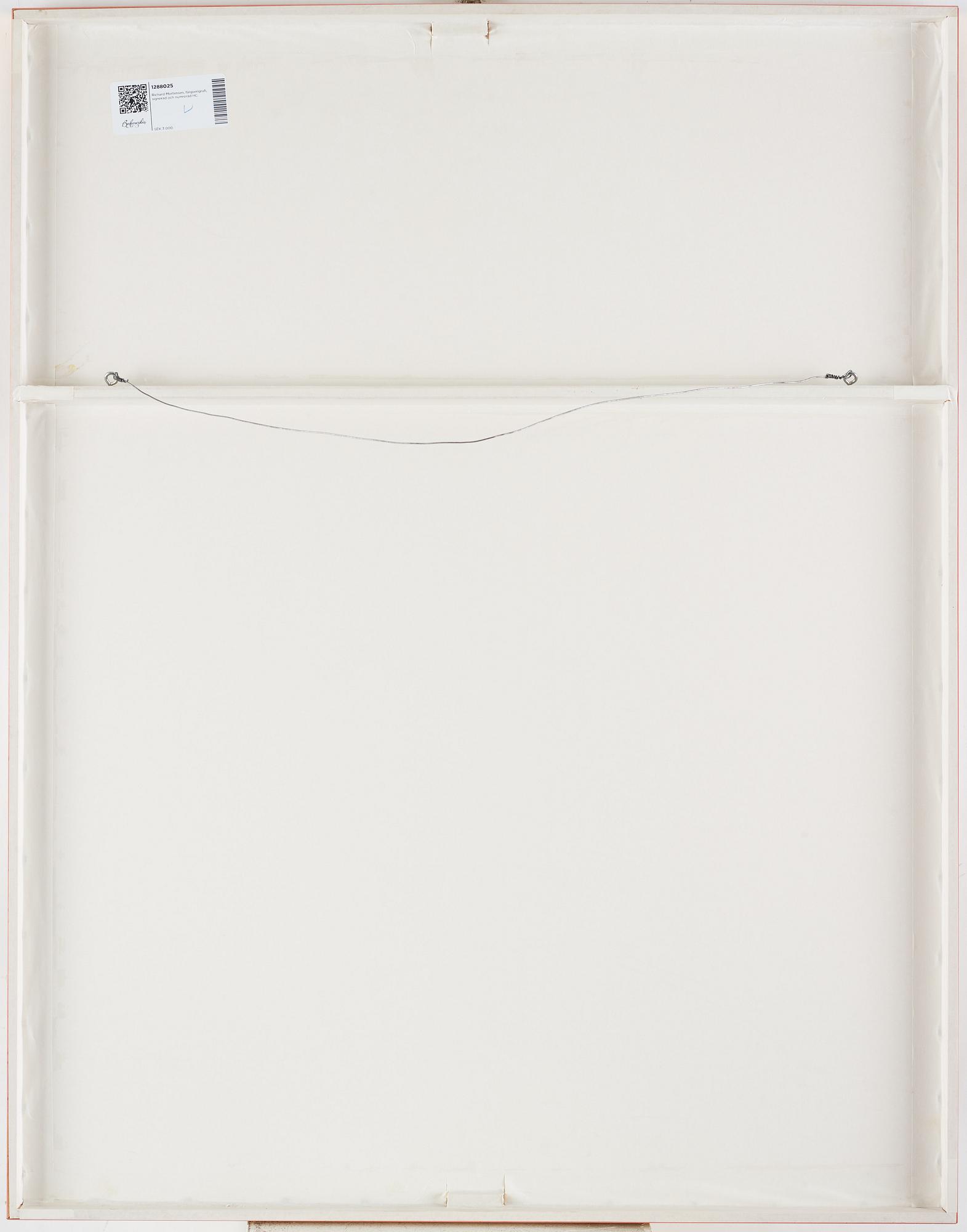 Richard Mortensen, silkscreen, 1991, signed and numbered HC.