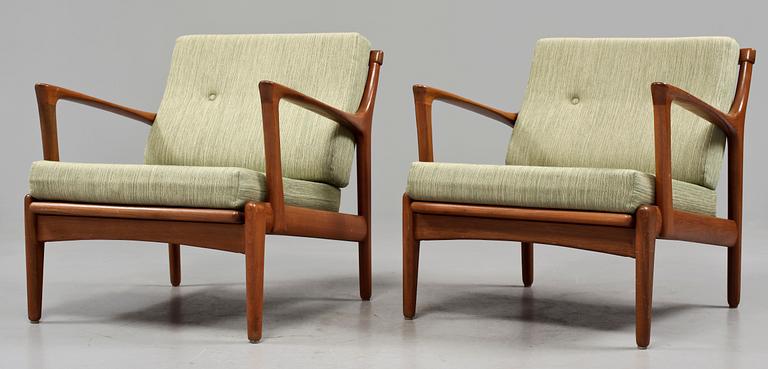 FÅTÖLJER, ett par, Bröderna Andersson, Ekenäs, 1950/60-tal.