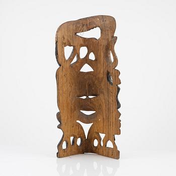 A wooden mask, Gambia, 21st Century.