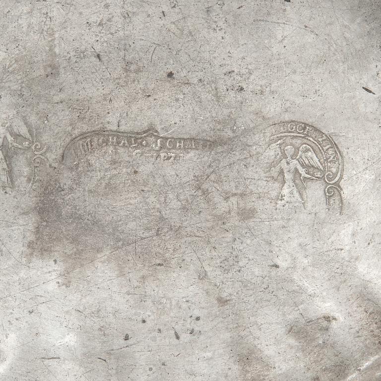 TERRIN, tenn, bär monogram J. C. B och datering 1770 Tyskland.