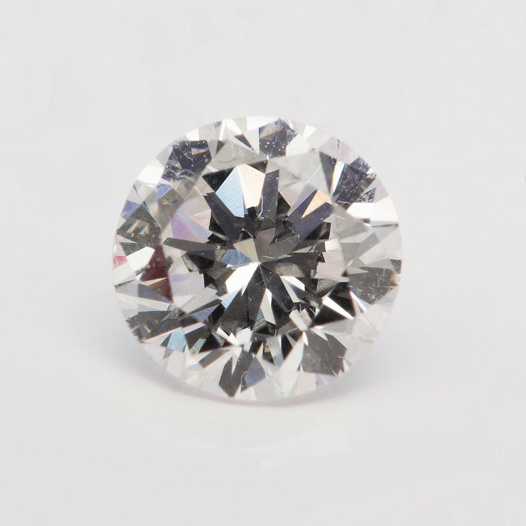 DIAMANT, oinfattad, briljantslipad ca 0.55 ct.