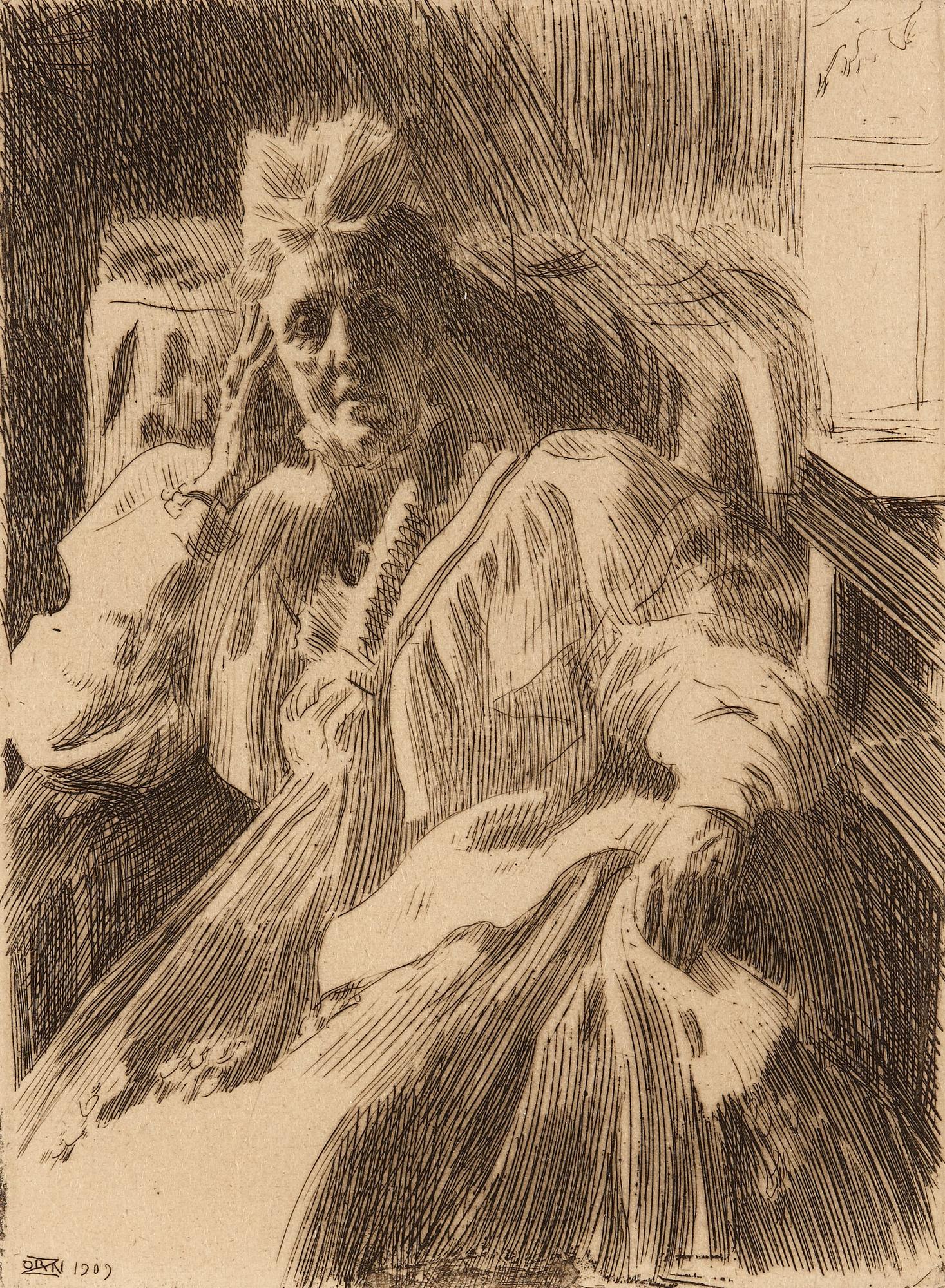 Anders Zorn, "Dowager Queen Sophia".
