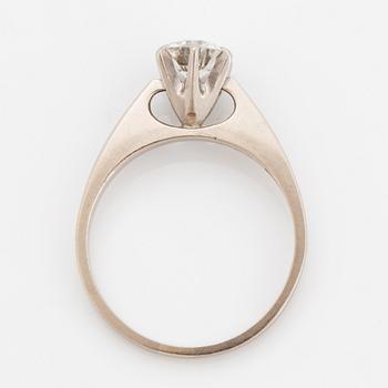 Ring, med briljantslipad diamant.