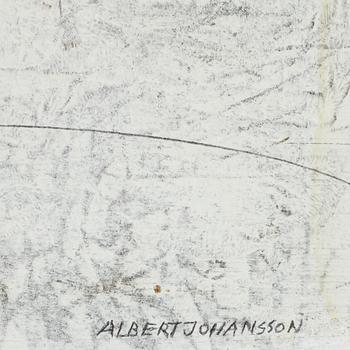 ALBERT JOHANSSON, olja på pannå, sign o dat à tergo.