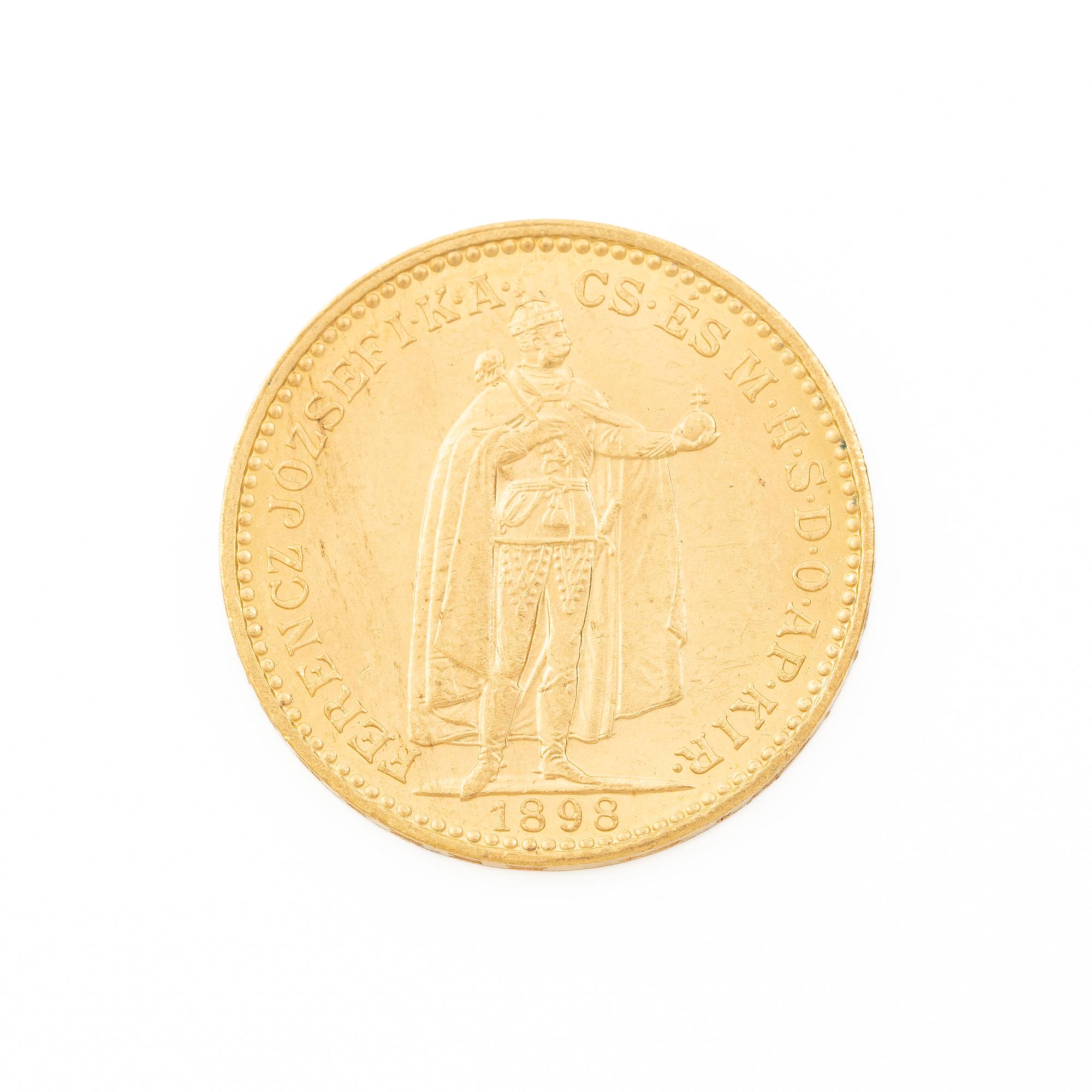 Gold coin, Hungary, 20 Korona, 1898.