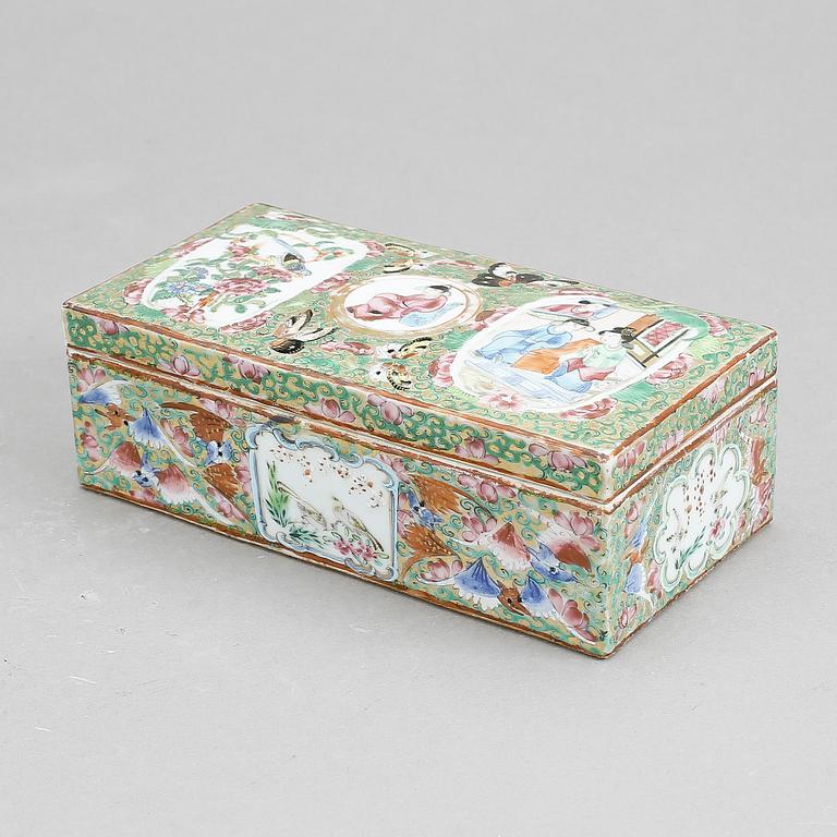 SKRIN, porslin, Kanton, Kina, 1800-tal.