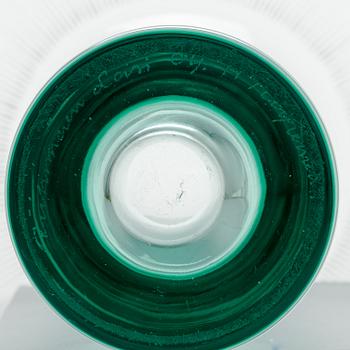 Helena Tynell (Turpeinen), a vase signed Riihimäen Lasi O.Y H. Turpeinen.