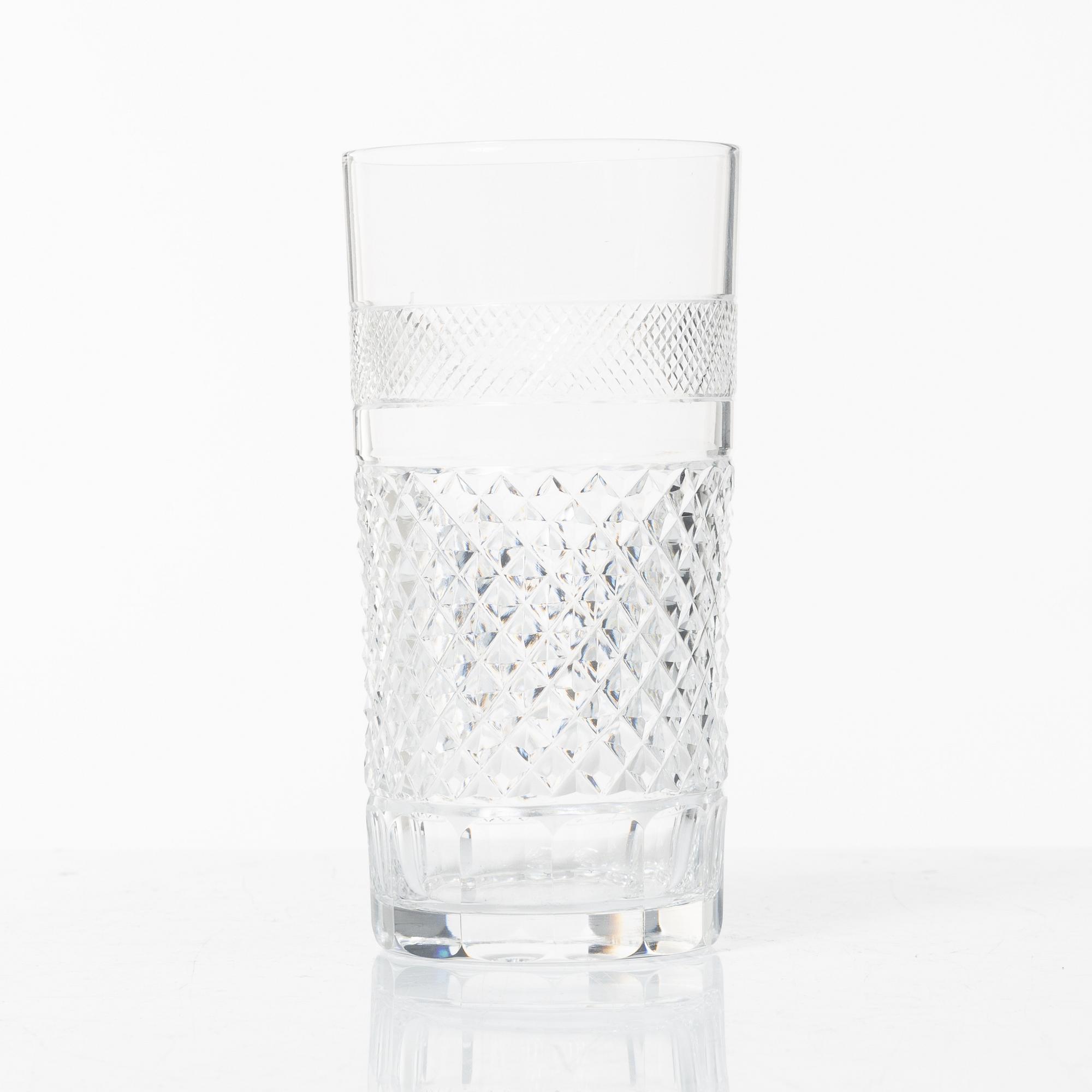 Elis Bergh, glasservis, 107 delar, "Kent", Kosta Boda.